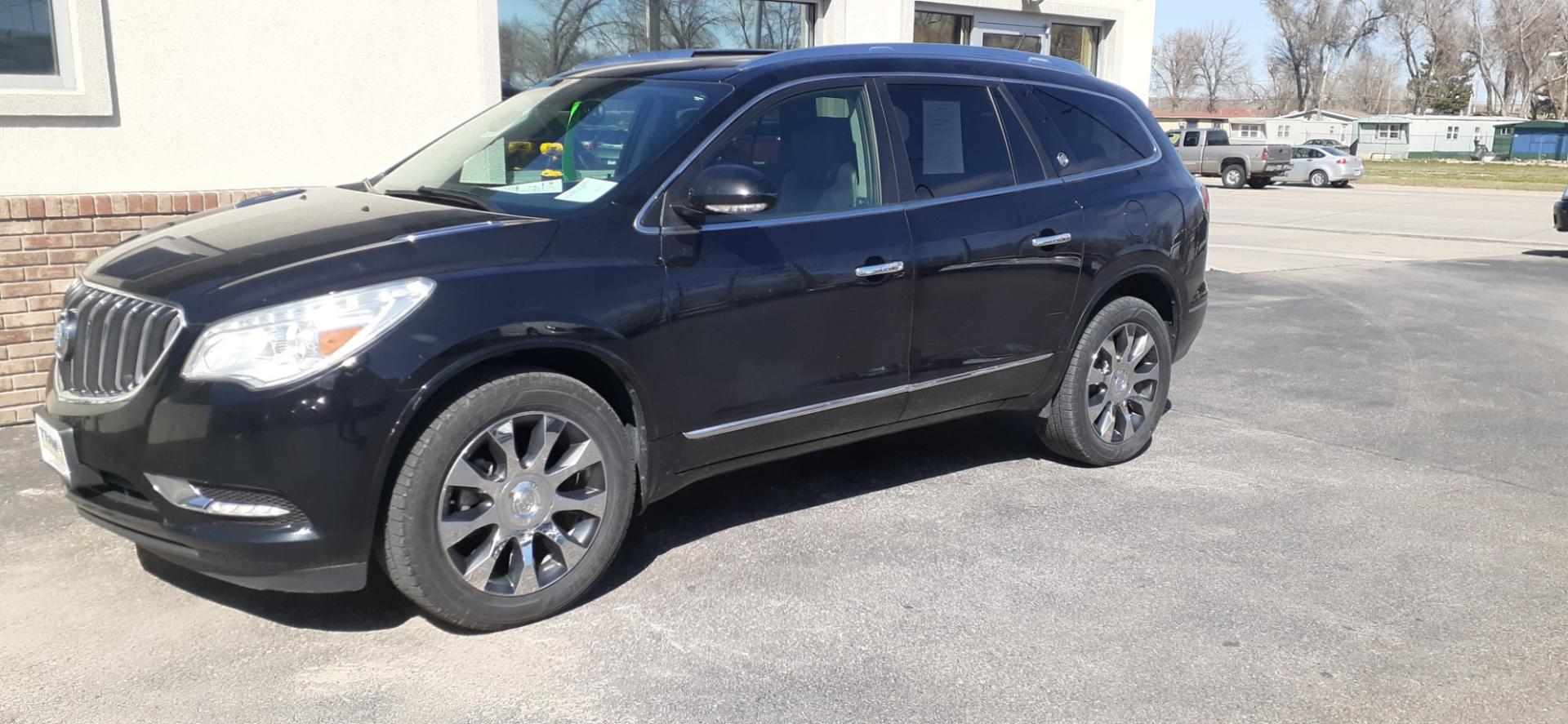 2017 Buick Enclave Leather AWD (5GAKVBKD4HJ) with an 3.6L V6 DOHC 24V engine, 6A transmission, located at 2015 Cambell Street, Rapid City, SD, 57701, (605) 342-8326, 44.066433, -103.191772 - CARFAX AVAILABLE - Photo#1